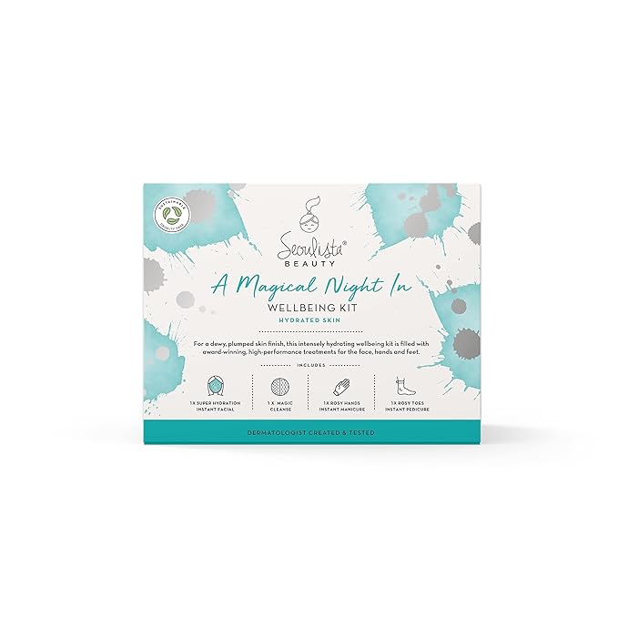 HYDRATED Gifting Bundle | SUPER HYDRATION SHEET MASK | Rosy Toes - Foot Mask Instant Pedciure | Rosy Hands - Hand Mask Instant Manicure| Magic Cleanse™ Eco-friendly Cleansing Tool-VivaGrace Women