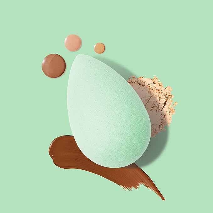 Beautyblender® | Mint Beauty Blender Makeup Sponge, Super-Soft Foam Easily Blends Foundations, Powders & Creams, Made in USA, Reusable, Washable, Streak Free Application, Vegan, Cruelty Free-VivaGrace Women