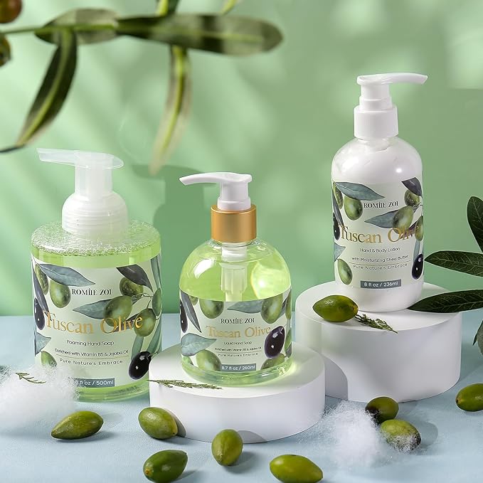 Liquid Hand Soap with Gift Box - Olive - 260ml/ 8.7 fl.oz
