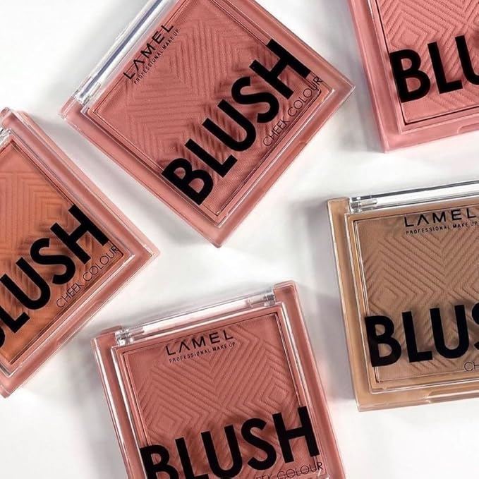 Lamel Blush Cheek Rouge Color Mini - Blendable Natural Blush Powder - Enhances & Defines Shapes & Features - Shading & Contouring Powder Blush - 4 Universal Shades - № 402 (Rouge) - 3.8g / 0.13 oz-VivaGrace Women