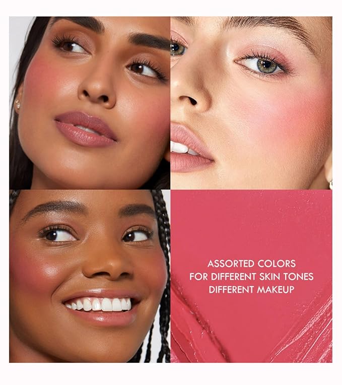 MAEPEOR Cream Blush 9 Color Smooth High-Pigmented Buildable Face Blush Long-Lasting Natural Look Face Blush for Cheeks (Color 01)-VivaGrace Women