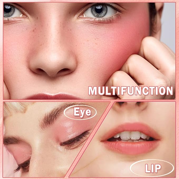 Liquid Blush Cream Blush Soft Matte Blush Liquid Stick for Cheeks Natural Cream Blush Makeup Dewy Face Blush Cosmetics - 02 Pink-VivaGrace Women