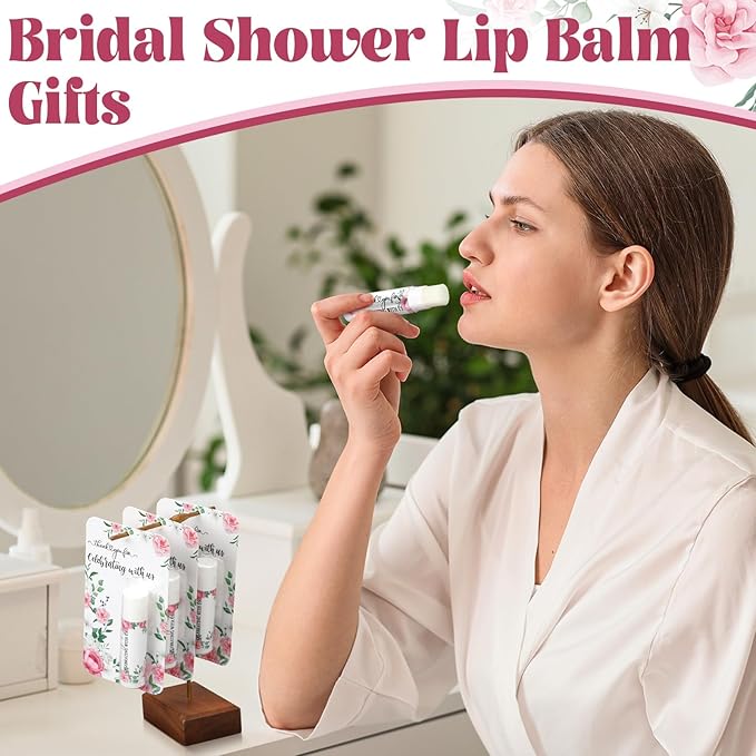 30 Pack Thank You Gift Lip Balm Bulk Bridal Shower Favors Bridal Shower Favor Lip Care Set Bachelorette Party Favors Baby Shower Favor Thank You Appreciation Gift for Guest Basket Gift Stuffer-VivaGrace Women