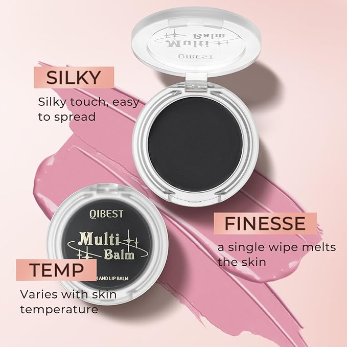 Jolilab Blush Makeup Color Changing Blush Palette Cream Blush Powder Palette Long-Lasting Hydrating Pigment High Impact Buildable Color Smooth Finish for Eyes, Lips & Cheeks(2, pink, 1)-VivaGrace Women