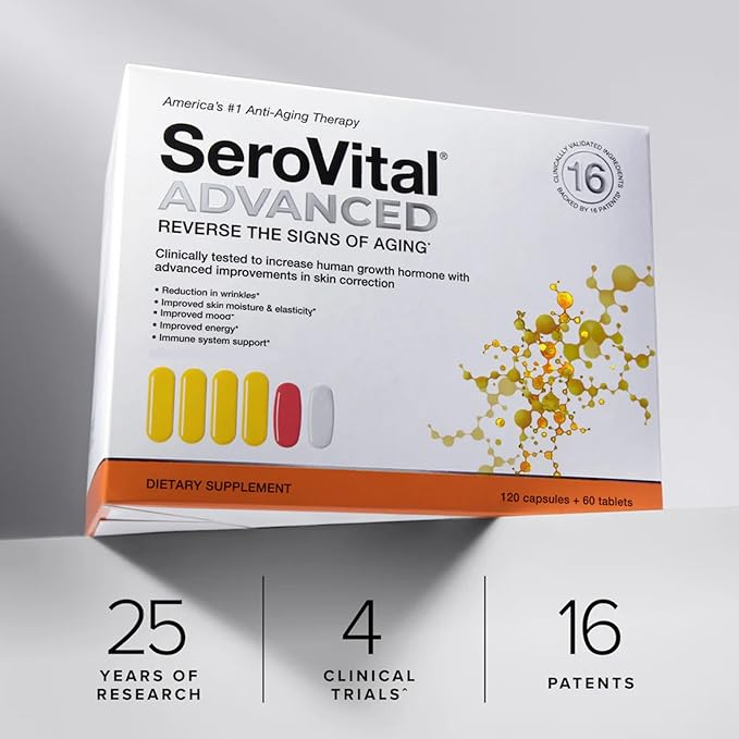 Serovital Advanced for Women - Anti-Aging Supplement for Women - Skin Benefits, Energy, and Sleep - 30 Day Supply-VivaGrace Women