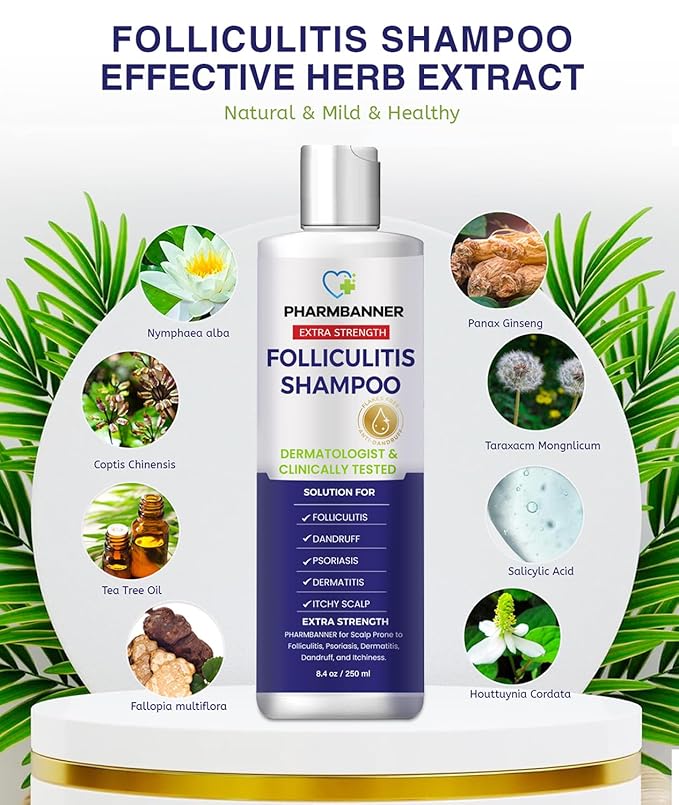 Anti-Fungal Shampoo for Itchy, Dry Scalp – Supports Scalp Health, Helps with Folliculitis, Seborrheic Dermatitis & Scalp Flaking-2 Pack-VivaGrace Women