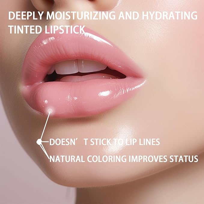 Hydrating Tined Lip Blams - Moisturizing High Pigmented Lip Blam Stick Care Plumping Glossy Finish for Dry Lips for Women-VivaGrace Women