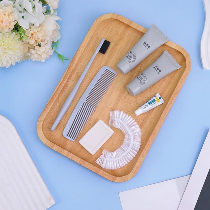 Hygiene Kit, Hygiene Kit Bulk, Travel Hygiene Kit With Toothbrush, Toothpaste, Comb, Shampoo, Shower Gel, Shower Cap And Soap, Individually Packed, Suitable For Hotel, Home, Travel (12 sets)-VivaGrace Women