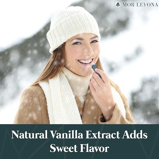 Organic Hemp Lip Balm - USDA Certified Organic All Natural Lip Balm - Hemp Lip Moisturizer Soothes, Hydrates, Nourishes, and Protects Dry, Chapped Lips - Natural Vanilla Flavor (3-Pack)-VivaGrace Women