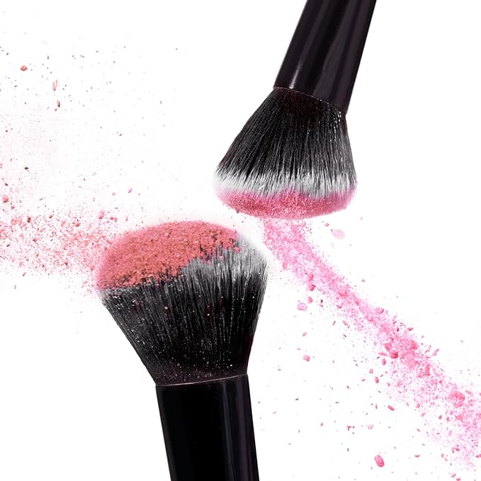 LAURA GELLER NEW YORK Dual-Ended Blush + Bronzer Brush - Blush Bronzer Contour Face Makeup Brush-VivaGrace Women