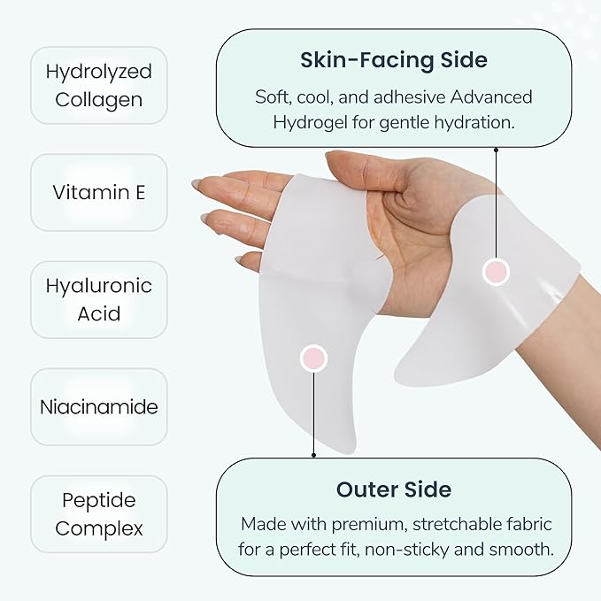 Advanced Forehead Wrinkle Patches Overnight - Anti Wrinkle Patches with Collagen, Peptides, Vitamin E - Strong Adhesion with Full Coverage for Forehead Wrinkles & 11 Lines, Made in Korea, 10 Count-VivaGrace Women