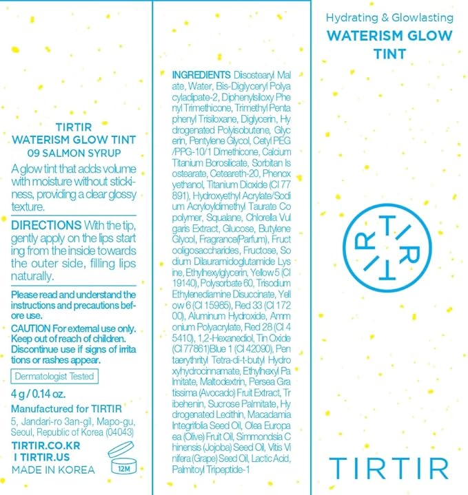 TIRTIR Waterism Glow Tint (09 Salmon Syrup, 0.14 Fl Oz (Pack of 1))-VivaGrace Women