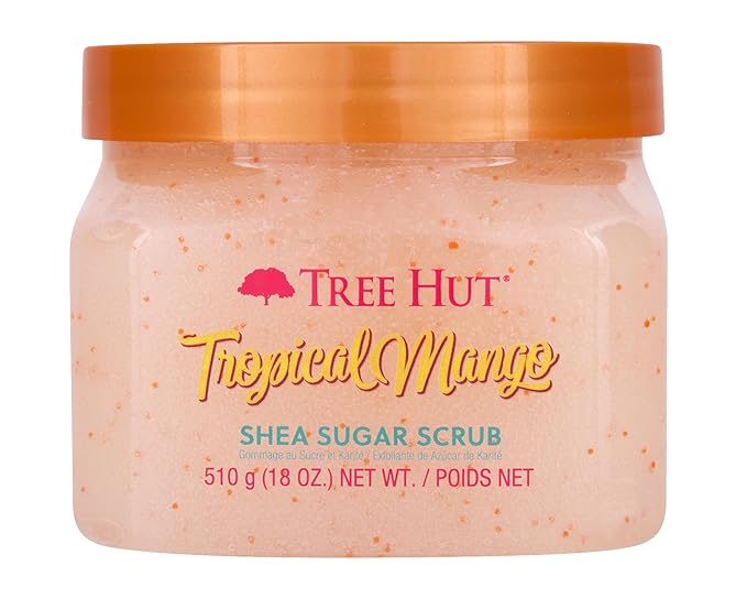 Tree Hut Shea Sugar Scrub Tropical Mango, 18oz, Ultra Hydrating and Exfoliating Scrub for Nourishing Essential Body Care-VivaGrace Women