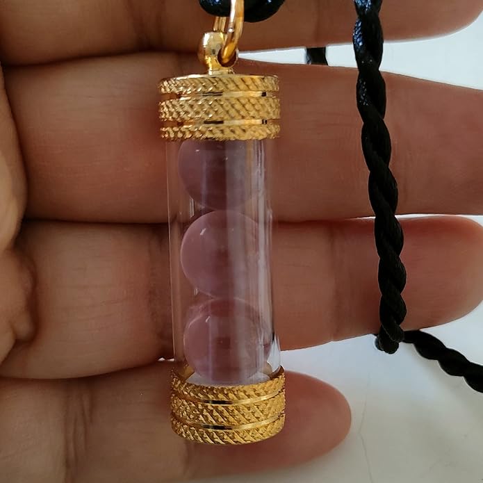 Thai Buddha Pendant Naga Eye Stone Pendant Color Pink Gem Men Women Energy Crystals for Healing and Protection Handmade Necklaces for Men-VivaGrace Women