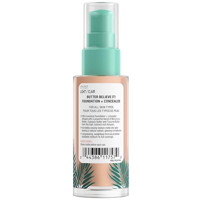 Physicians Formula Butter Believe It! Foundation + Concealer Light | Dermatologist Tested, Clinicially Tested-VivaGrace Women