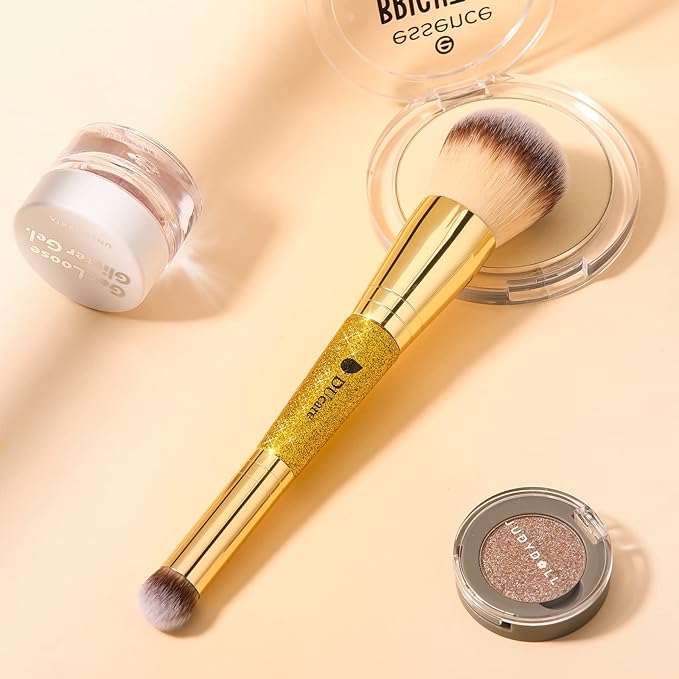 DUcare Powder Concealer Brush Foundation Makeup Brushes Double Ended Perfect for Rounded Taperd Liquid, Cream, Powder,Blending, Buffing-VivaGrace Women