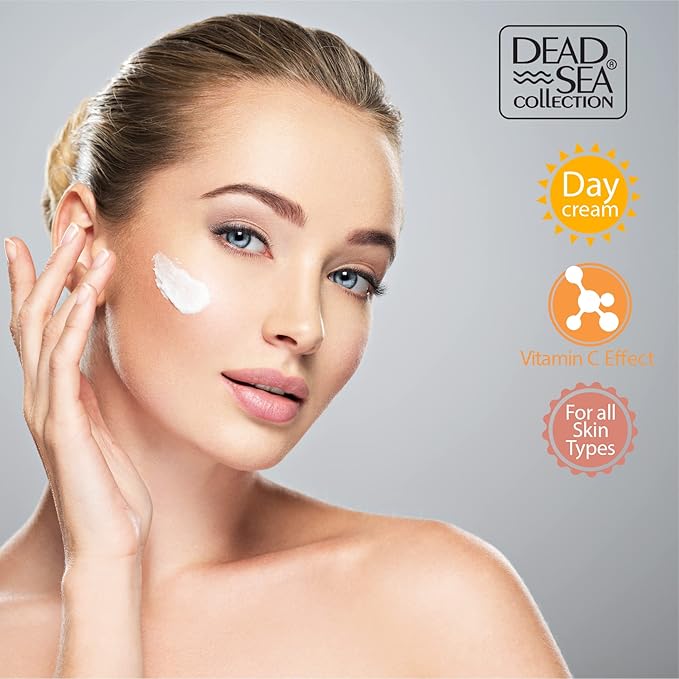 Dead Sea Collection Facial Kit - Day and Night Creams & Facial Serum with Vitamin C & Collagen - Anti-Aging and Anti-Wrinkle-VivaGrace Women