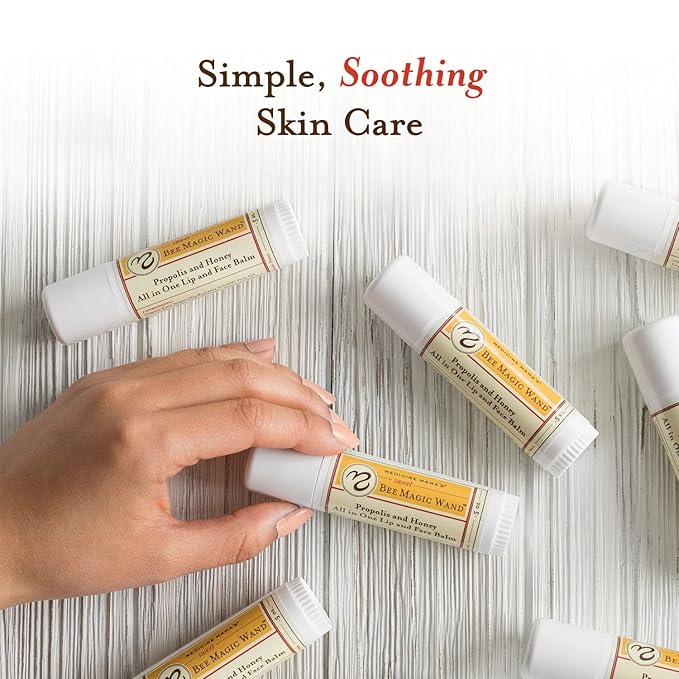 Medicine Mama's Apothecary Sweet Bee Magic Wand, All In One Lip and Face Balm, .65 Ounce-VivaGrace Women