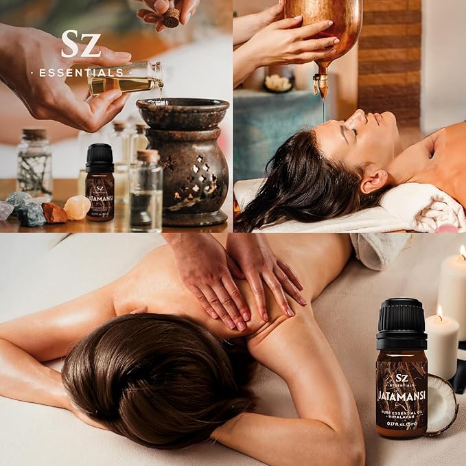 Jatamansi Essential Oil aka Spikenard - 100% Pure & Undiluted - Extracted from Nardostachys Jatamansi - Strong & Powerful Scent with Earthy Overtones - Therapeutic Grade - 0.17oz-VivaGrace Women