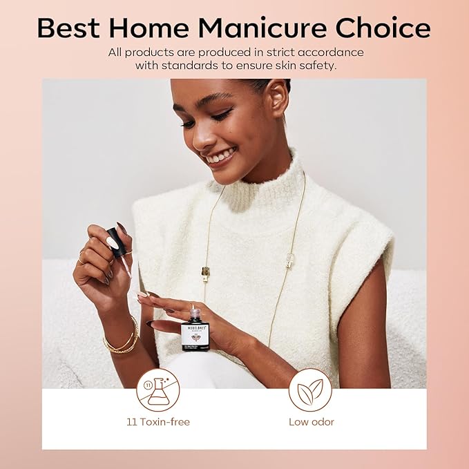 modelones Chameleon Gel Nail Polish Set, 6 Colors Fall Gel Polish Kit Nude Brown Glitter Shimmer Soak Off LED Nail Lamp Gel Nail Kit Home Gift DIY Salon For Women Girl-VivaGrace Women