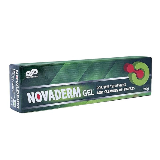 DAN Pharm NovaDerm Gel for The Treatment and clearing of pimples. Acne Remedy for Removing Pimple and Cystic Acne 0.8oz