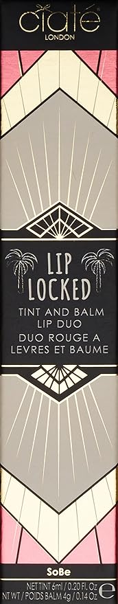 Ciate London Lip Locked Tint and Balm Lip Duo, Sobe/Pink-VivaGrace Women