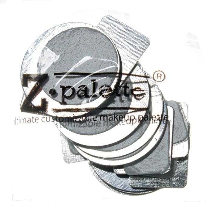 Z Palette Large Metallic Collection (Metallic Silver) with 20 Piece Metal Stickers - Made Exclusively for JUVITUS-VivaGrace Women