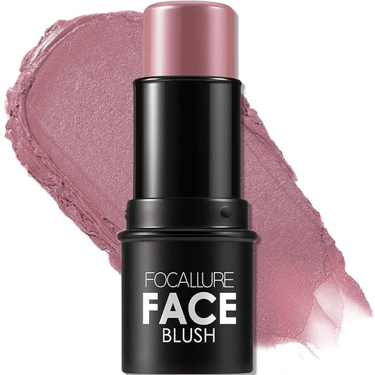 FOCALLURE Cream Blush Makeup,Buildable Blush Stick for Cheeks,Matte and Dewy Finish,Long Wearing,Easy Application,Lightweight Multi Stick,DUSTY ORCHID-VivaGrace Women