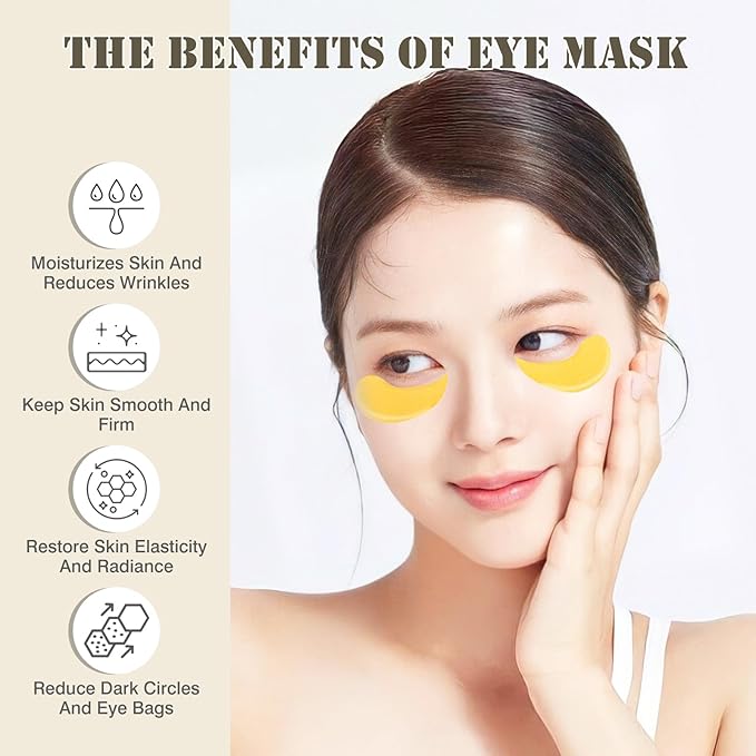 Under Eye Patches for Puffy Eyes and Dark Circles,60 Pcs Collagen Under Eye Mask Skin Care Products,Snail Mucin Eye Patches,Wrinkle Patches-VivaGrace Women