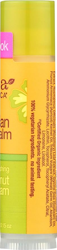 Alba Botanica Hawaiian Coconut Cream Lip Balm, 0.15 oz-VivaGrace Women