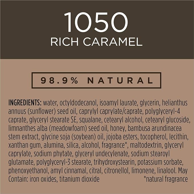 Burt's Bees Goodness Glows Liquid Makeup, Rich Caramel - 1.0 Ounce-VivaGrace Women