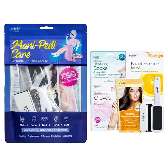 Epielle Skincare Beauty Kit | Korean Beauty | 6 Items Included | Gift set for women Spa Gift for women | (Mani-Pedi Care Kit) STOCKING STUFFERS!!