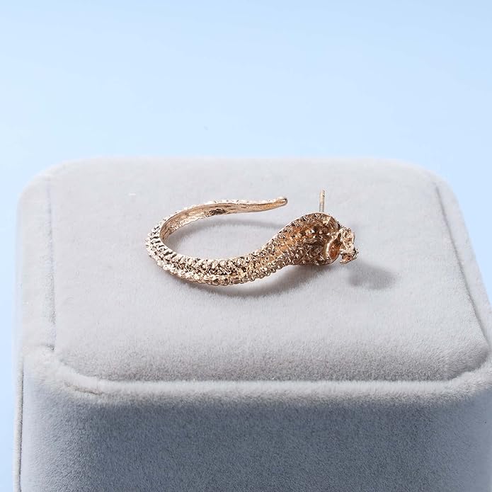 Vintage Snake Studs Earrings Gold Snake Dangle Earrings Animal Serpent Earrings Punk Cool Snake Earrings Jewelry for Women Girls Gifts-VivaGrace Women