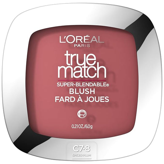 L'Oreal Paris True Match Super-Blendable Blush, Spiced Plum, 0.21 oz.-VivaGrace Women