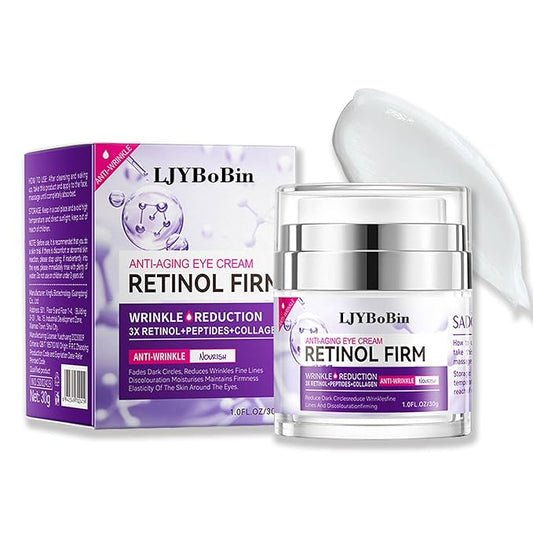 Moisturizer Retinol Eye Cream for Men & Women,Gentle Daily Face Retinol Cream,Long-lasting Day and Night Hydrating Eye Cream for Dark Circles,Puffiness and Bags Under Eyes-VivaGrace Women