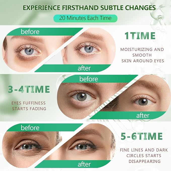 3 Packs 60 Pcs Under Eye Patches, Green+24K Gold+Pink, 30 Pairs Undereye Mask for Puffy Eye Dark Circle Treatment, Collagen Gel Pads Hydrating for Eye Bag Puffiness Wrinkle, Women Men Beauty Skin Care-VivaGrace Women