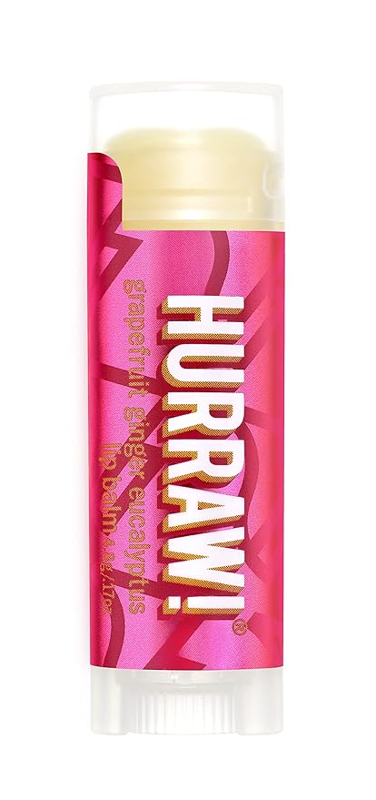 Hurraw! Grapefruit, Ginger, Eucalyptus (Kapha) Lip Balm: Organic, Certified Vegan, Cruelty and Gluten Free. Non-GMO, 100% Natural Ingredients. Bee, Shea, Soy and Palm Free. Made in USA-VivaGrace Women