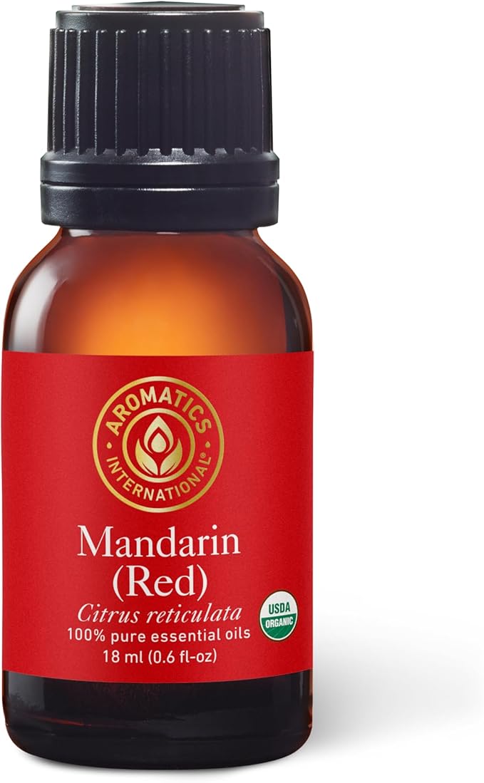 Aromatics International Premium Organic Mandarin Red Essential Oil 18ml | 100% Pure Essential Oil for Diffusion & Aromatherapy-VivaGrace Women