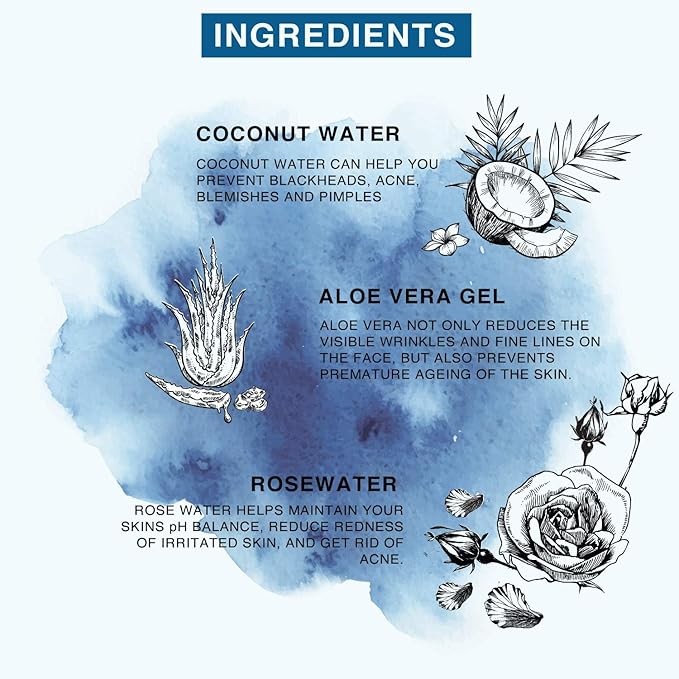 | Face & Body Mist Spray - Hydrating Coconut Water With Moisturizing Hyaluronic Acid | Instant Cooling, Conditoning, Hydrating | 8 FL OZ-VivaGrace Women