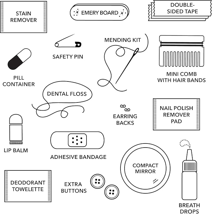 Pinch Provisions Mermaid Glitter Minimergency Kit, includes 17 Travel-Sized Cosmetic Essentials, Convenient for Purses, Emergency Beauty Accessories, Gifts for Holiday’s & Birthday’s-VivaGrace Women