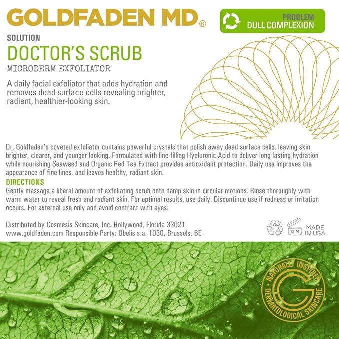 GOLDFADEN MD Duo Kit Bright Eyes and Doctors Scrub for Radiant Healthy Looking Skin-VivaGrace Women