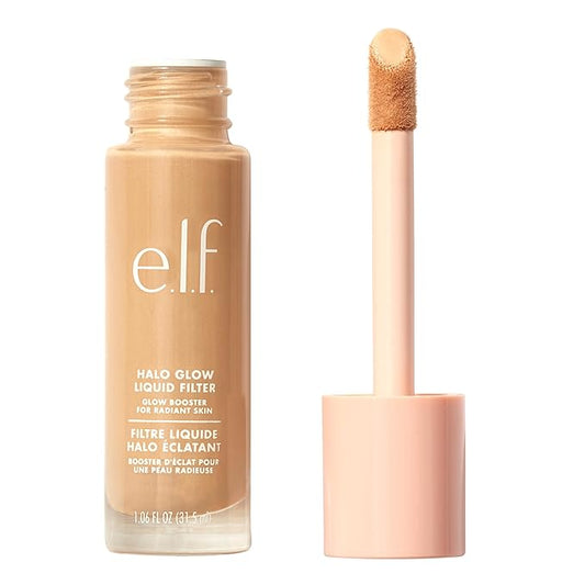 e.l.f. Halo Glow Liquid Filter, Complexion Booster For A Glowing, Soft-Focus Look, Infused With Hyaluronic Acid, Vegan & Cruelty-Free, 5 Medium/Tan-VivaGrace Women