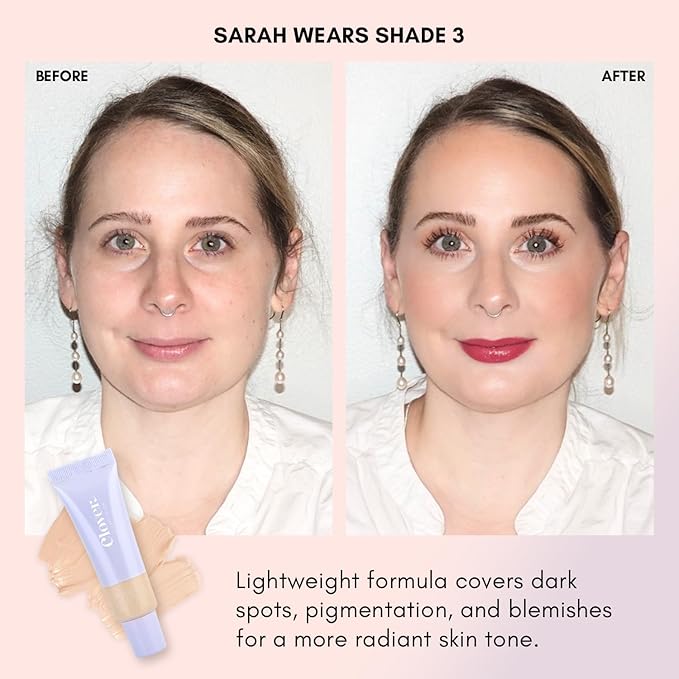 Clover Skin Is In Serum Foundation | Hydrating Face Serum, Lightweight Foundation, Cruelty-Free & Vegan | With Squalane And Sunflower Seed Wax | 30 ml - Shade 03 (Fair)-VivaGrace Women