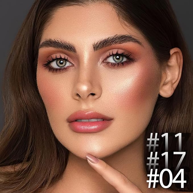 3 Pcs MEDIUM Contour Stick Set,Cream Blush & Highlighter Bronzer Pen,Long Lasting & Smooth Natural Face Contouring Illuminator,Professional Makeup Kit for All Skin-VivaGrace Women