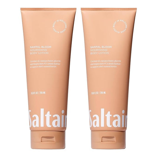 Saltair Body Lotion - 2 Pack Moisturizing Lotion For Dry Skin. Santal Bloom Scented Hydrating Body Cream with Nourishing Moisturizer Formula. Skin Care for Women and Men. 2x 10oz Tubes-VivaGrace Women