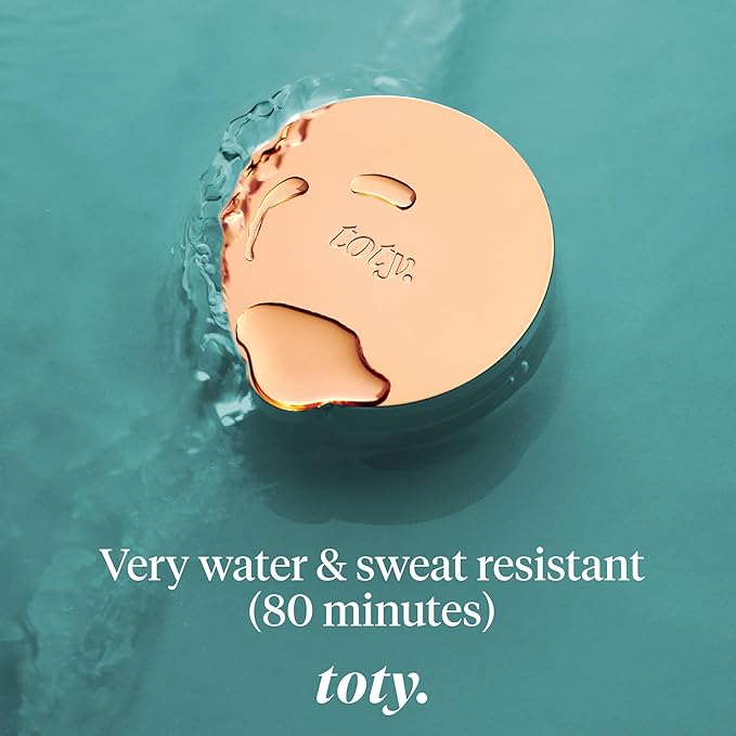 Toty by Sofia Vergara - Ilumina CC Creamy Compact SPF 50+ Mineral Broad Spectrum Sunscreen for Face - Tinted Blurring Balm SPF- Matte, Light Coverage - Water & Sweat Resistant - All Skin Types - 4N