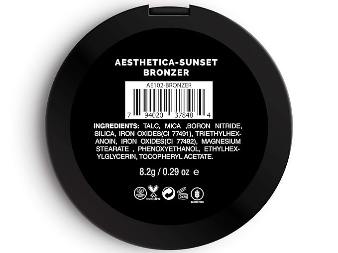 Aesthetica Sunset- Matte Bronzing Powder Makeup Contouring Powder - Vegan & Cruelty Free-VivaGrace Women