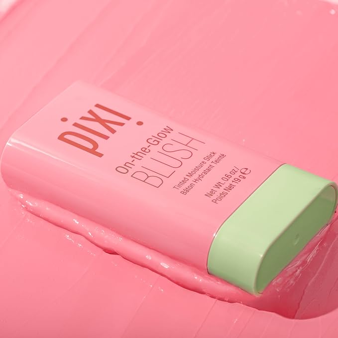 Pixi On-the-Glow Blush - Fleur, Hydrating Tinted Moisture Blush Stick with Ginseng, Aloe Vera & Fruit Extracts, For Cheeks & Lips, 19g / 0.6oz, Paraben-Free-VivaGrace Women