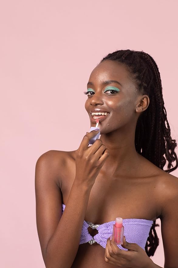 SPF50 Glow & Go Lip Oil: Lip Oil with SPF, Moisturizes and Protects Lips, 4.5ml in Watermelon-VivaGrace Women