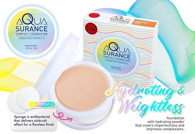 J.CAT BEAUTY Aquasurance Compact Foundation - Honey-VivaGrace Women